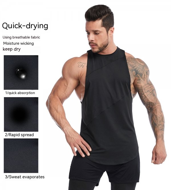 Sports Vest Loose Sleeveless Violently Sweat Quick-dry Vest