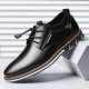 Leather size-shoess round toe trend size-shoess comfortable men's size-shoess