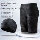 Men's Camouflage Letters Quick-drying Swimming Trunks Swimming Cap