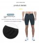 Sports Workout Elastic Men's High Waist Hip Lift Shorts